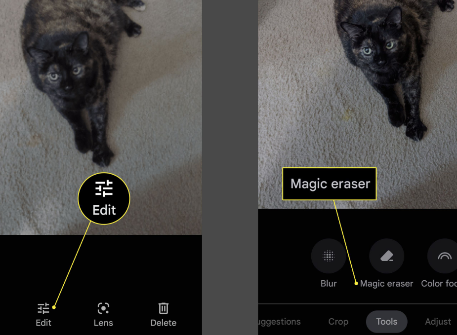 Ways on how to use magic eraser on pixel 6